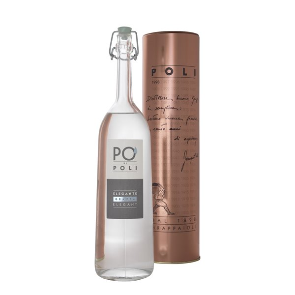 Grappa Pò di Poli Elegante 40° Distilleria jacopo Poli con tubo di rame Grappa Pò di Poli Elegante 40° Distilleria jacopo Poli con tubo di rame