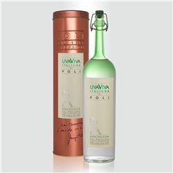 Distillato Uva Viva Italiana 40° Distilleria Jacopo Poli con tubo di rame