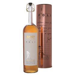 Brandy Italiano di Poli 40° Distilleria jacopo Poli con tubo di rame