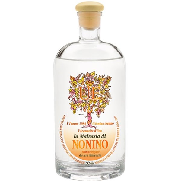 ÙE ®  L'Aquavite D'Uva il Malvasia 38° Nonino Distillatori (3 Pezzi)