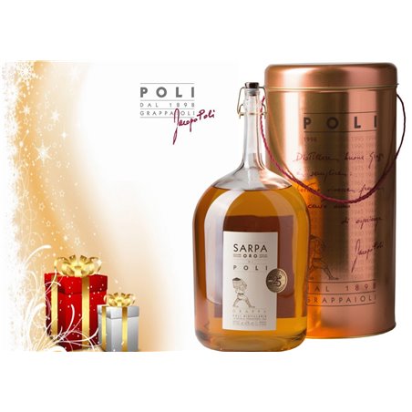 GIFT BOX: Grappa Sarpa Barrique di Poli 40° Distilleria Jacopo Poli Big Mama
