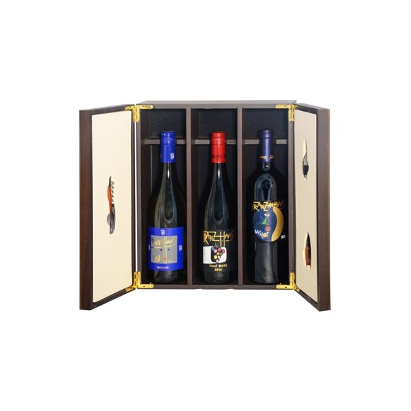 Gift Box - Elegant wooden box with South Tyrolean Wine Collection of the Franz Haas Winery