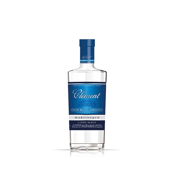 RHUM BLANC AGRICOLE “CANNE BLEUE” - 1 bottiglia da 0,70l. - CLÉMENT - mg RHUM BLANC AGRICOLE “CANNE BLEUE” - 1 bottiglia da 0,70l. - CLÉMENT - mg