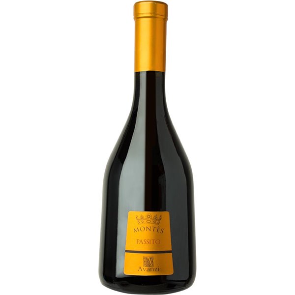 Vino da Dessert Montès, il Passito Rosso Bottiglia 0,500L. -Cantina Avanzi