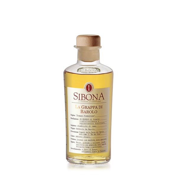 Grappa Monovitigno di Barolo- Distilleria Sibona 0,5 l. Grappa Monovitigno di Barolo- Distilleria Sibona 0,5 l.