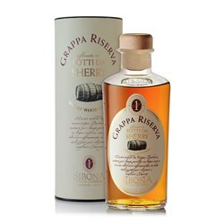 Grappa Riserva invecchiata in botti da Sherry - Distilleria Sibona 0,5 l.
