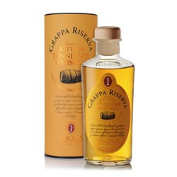 Grappa Riserva in Tennessee-Whiskey-Fässern gereift - Distilleria Sibona 0,5 l.