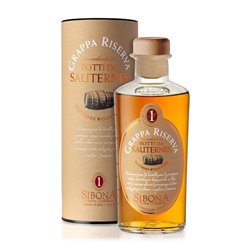 Grappa Riserva aged in barrels from Sauternes - Distilleria Sibona 0.5 l.