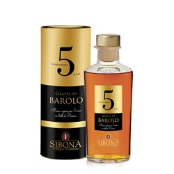 Grappa Barolo invecchiata 5 anni  - Distilleria Sibona 0,5 l.