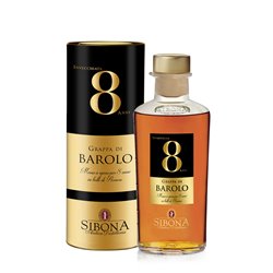 Grappa Barolo invecchiata 8 anni  - Distilleria Sibona 0,5 l.