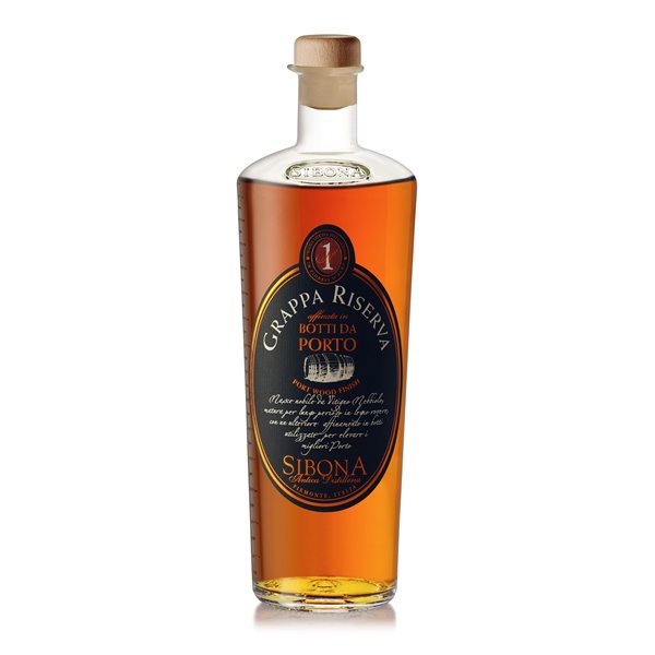 Grappa Riserva in Portweinfässern gereift - Distilleria Sibona 1,5 l. Grappa Riserva in Portweinfässern gereift - Distilleria Sibona 1,5 l.