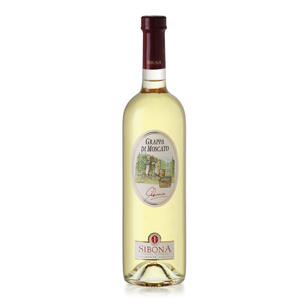 Grappa Monovitigno di Moscato - Distilleria Sibona 0,70 l. Grappa Monovitigno di Moscato - Distilleria Sibona 0,70 l.