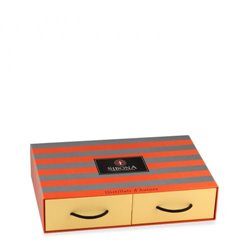 Distilleria Sibona - Confezione Cassetti con Liquore Camomilla e Liquore Caffe & Cacao con 2 bicchieri (2x 50cl)