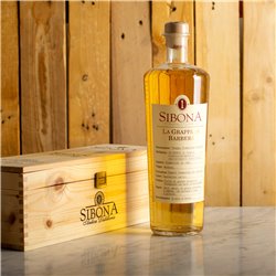 Distilleria Sibona - Geschenkpackung Grappa di Barbera MAGNUM mit Holzkiste 1,5 lt