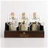 Distilleria Sibona -Set Old Tavern 3 Grappe Graduate Sibona (3x50cl) con 4 bicchieri