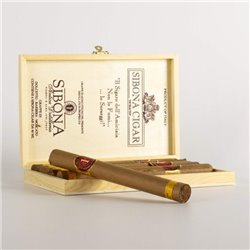 Distilleria Sibona - Gift Box Cigars with Grappa Monovitigno Dolcetto, Barbera, Moscato wooden box of 6 pcs.