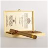 Distilleria Sibona - Gift Box Cigars with Grappa Monovitigno Dolcetto, Barbera, Moscato wooden box of 6 pcs.