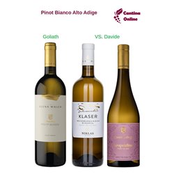 Davide VS. Goliath  -  Pinot Bianco Weissburgunder  Alto Adige  - 3 x 0,75 L.