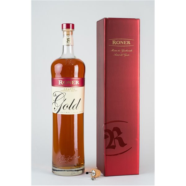 Roner - Grappa La Gold - Master - 4,5 l. Roner - Grappa La Gold - Master - 4,5 l.