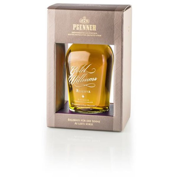 Psenner- Geschenkkarton Gold Williams Reserve 2 Jahre 42 % vol. 70 cl. Psenner- Geschenkkarton Gold Williams Reserve 2 Jahre 42 % vol. 70 cl.