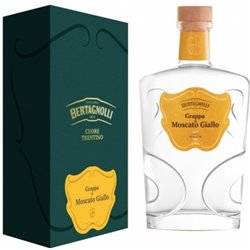 Bertagnolli - Grappa Moscato Giallo Trentino Bianca (42% Vol. - 0.70 Lt) in astuccio