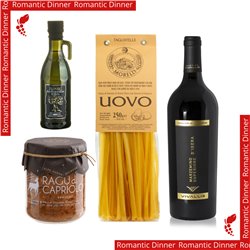 Cena romantica per 2 Persone - Le Tradizioni del Trentino - Tagliatelle & Ragù di Capriolo & Marzemino