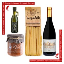 Romantisches Abendessen für 2 Personen - Aosta Tal Traditionen - Ragù di Camoscio & Pappardelle & Fumin