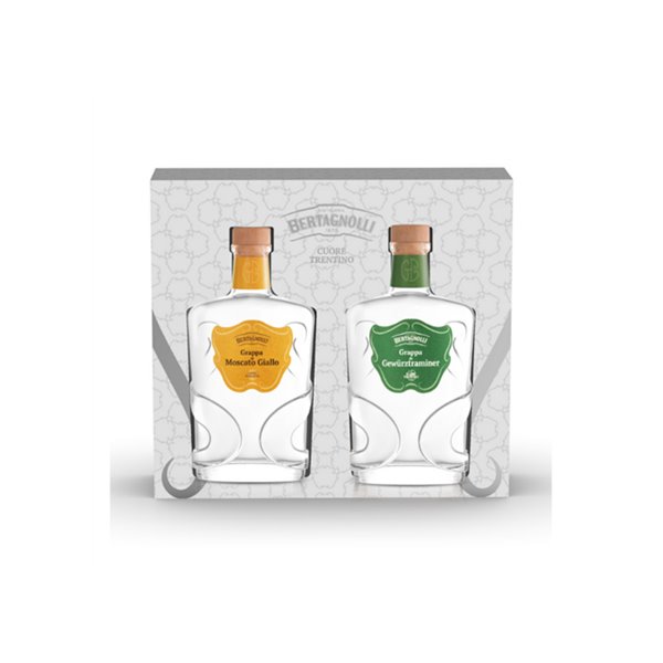 Bertagnolli - Cofanetto 2 Grappe - Mosc Bia, Gewü Bia (42% Vol. - 0.20 Lt) Bertagnolli - Cofanetto 2 Grappe - Mosc Bia, Gewü Bia (42% Vol. - 0.20 Lt)