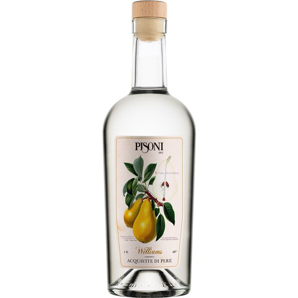 Distilleria Pisoni - Distillato di pere Williams 1lt 40° Distilleria Pisoni - Distillato di pere Williams 1lt 40°