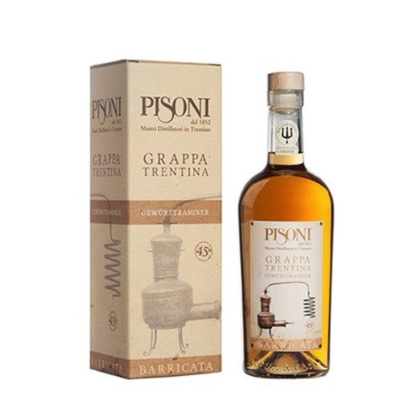 Distilleria Pisoni - Grappa Barricata Gewürztraminer (astucciata) 70cl 45° Distilleria Pisoni - Grappa Barricata Gewürztraminer (astucciata) 70cl 45°