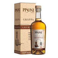 Distilleria Pisoni - Grappa Barricata  Amarone (astucciata) 70cl 45°