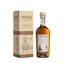 Distilleria Pisoni - Grappa Barricata Teroldego (astucciata) 70cl 45°