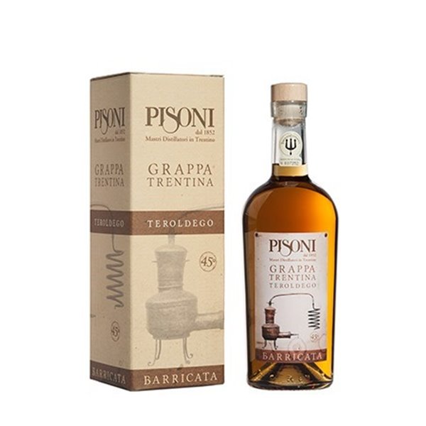 Distilleria Pisoni - Grappa Barricata Teroldego (astucciata) 70cl 45° Distilleria Pisoni - Grappa Barricata Teroldego (astucciata) 70cl 45°
