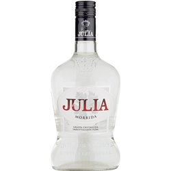 TOP Pack: 3 Bottles  Grappa Julia Morbida Cristallina  40° 0,70 L.