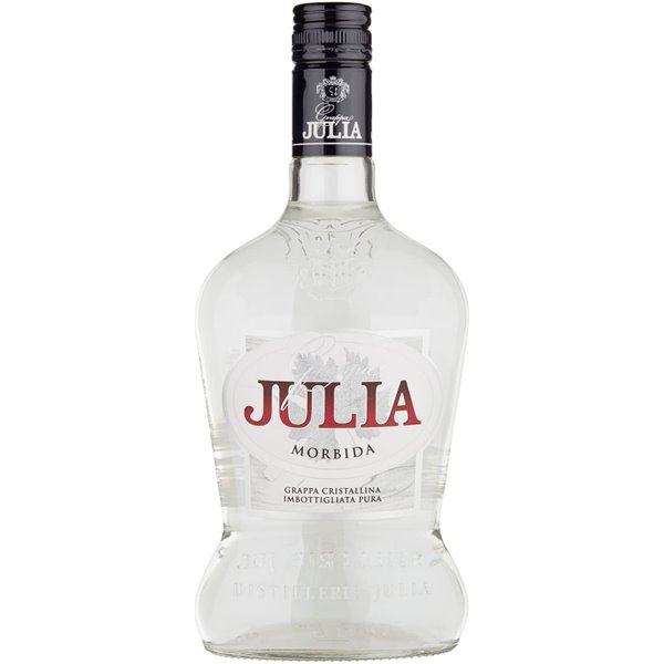 TOP Pack: 6 Bottles Grappa Julia Morbida Cristallina 40° 0,70 L. TOP Pack: 6 Bottles Grappa Julia Morbida Cristallina 40° 0,70 L.