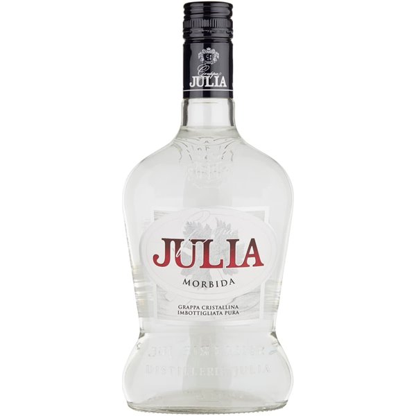 TOP Pack: 6 Bottles  Grappa Julia Morbida Cristallina  40° 0,70 L.