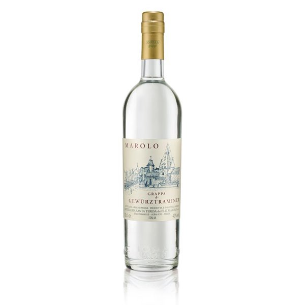 Grappa di Gewürztraminer - Distilleria Santa Teresa Fratelli Marolo 0,70 l. Grappa di Gewürztraminer - Distilleria Santa Teresa Fratelli Marolo 0,70 l.
