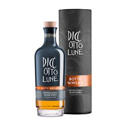 Confezione regalo -  Elegante Tubo  con Grappa Le 18 Lune Riserva Botti di Whisky 42 ° Distilleria Marzadro