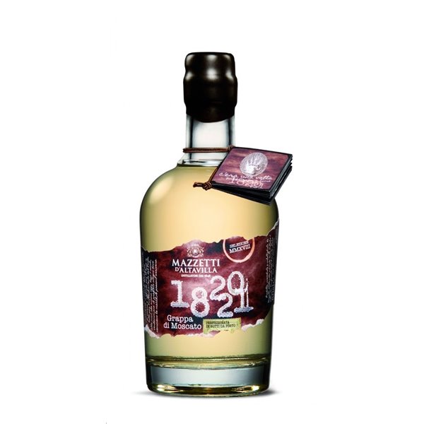 Mazzetti - 1820 - 21 Grappa di Moscato Special Cask Finish 43° Mazzetti D'Altavilla 0,50 L. Mazzetti - 1820 - 21 Grappa di Moscato Special Cask Finish 43° Mazzetti D'Altavilla 0,50 L.