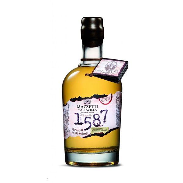 Mazzetti 4 x 0,7 l. - 1587 Grappa di Brachetto Special Cask Finish 43° Mazzetti D'Altavilla 0,50 L. Mazzetti 4 x 0,7 l. - 1587 Grappa di Brachetto Special Cask Finish 43° Mazzetti D'Altavilla 0,50 L.