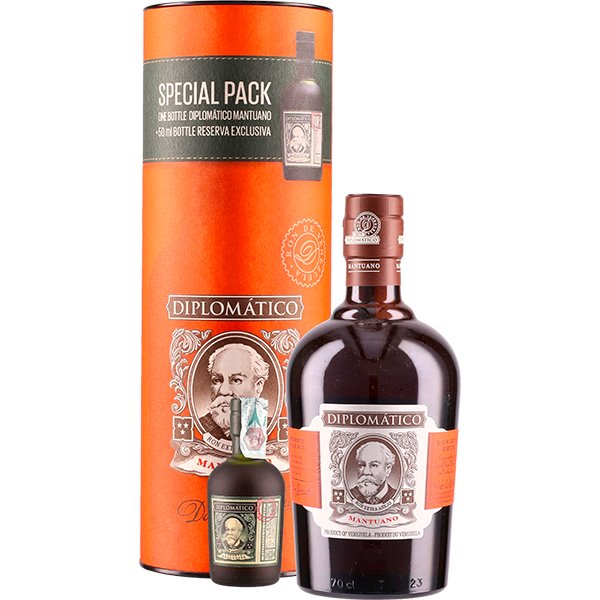 Rum Diplomàtico Mantuano Reserva Exclusiva Mignon Pack ( 75cl 40%) - crb Rum Diplomàtico Mantuano Reserva Exclusiva Mignon Pack ( 75cl 40%) - crb