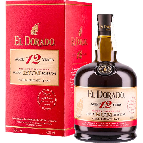 Rum EL DORADO 12 YO (70cl  40%) - crb