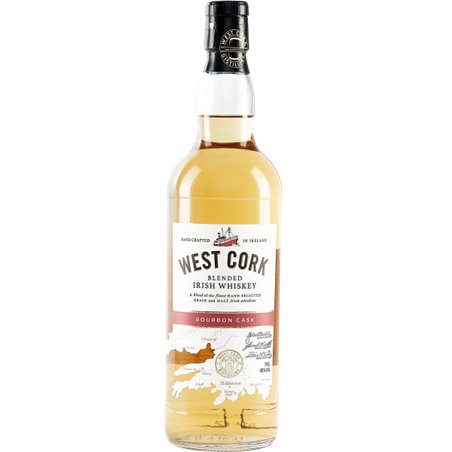 Whiskey West Cork Bourbon Cask (70cl 40%) - crb