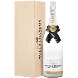 MOET & CHANDON Champagne ICE Imperial JEROBOAM Cassa Legno cl 300