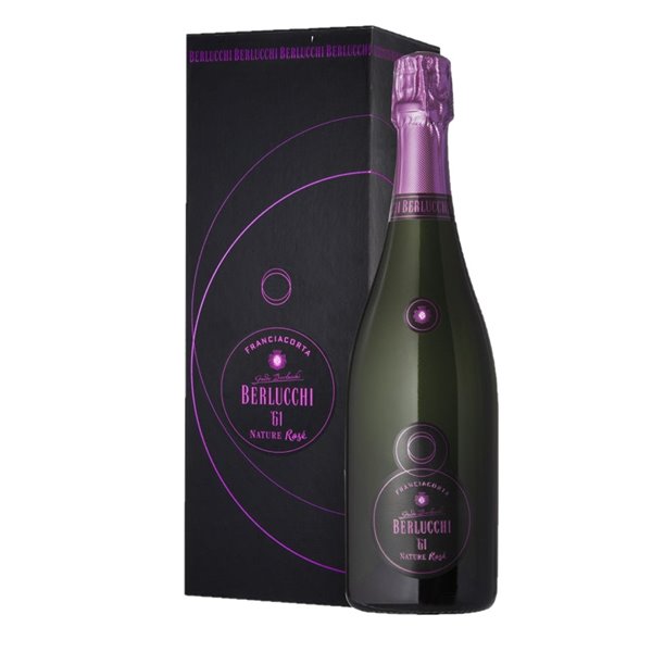 BERLUCCHI Franciacorta 61 Nature Rose ASTUCCIO 2016 Cl.75