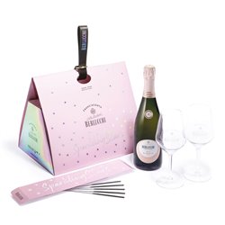 BERLUCCHI Sparkling STARS 61 Rose/2 Flute in Tritan/1 Scintille L.
