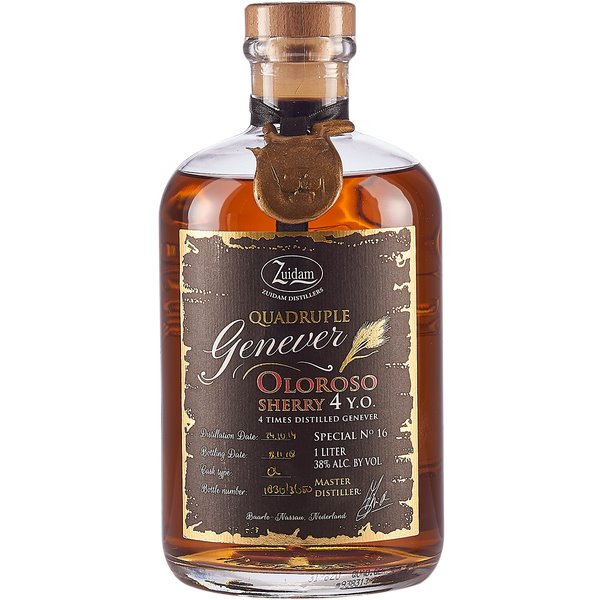 Genever Zuidam Genever Special N.16 Quadruple Oloroso Sherry 4 YO (100cl 38%) - crb Genever Zuidam Genever Special N.16 Quadruple Oloroso Sherry 4 YO (100cl 38%) - crb