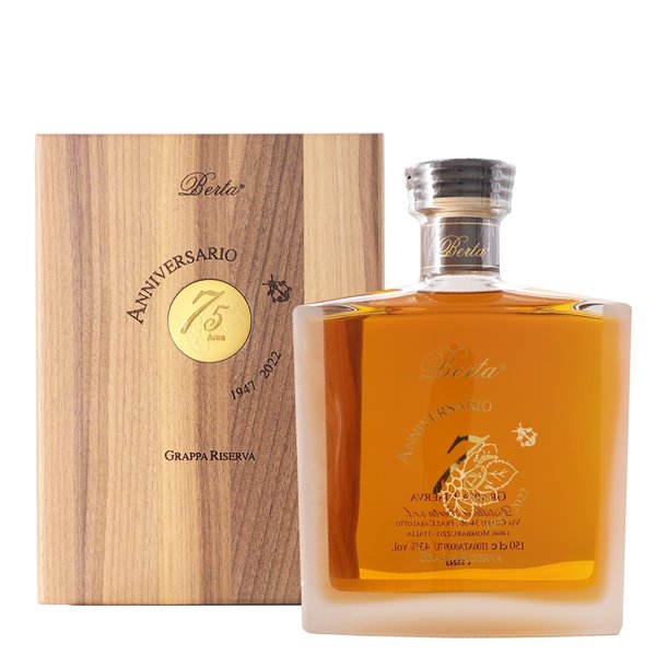 Grappa Stravecchia Riserva 75° Anniversario Berta Magnum 43° Berta Distillerie Grappa Stravecchia Riserva 75° Anniversario Berta Magnum 43° Berta Distillerie