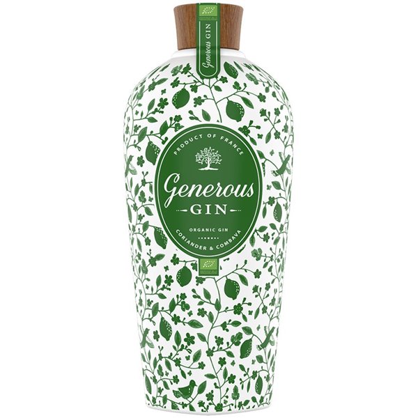 Gin Generous Organic (70cl 44%) -on Gin Generous Organic (70cl 44%) -on