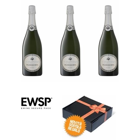 Gift box - 3 bt. Franciacorta  Saten  - Lo Sparviere